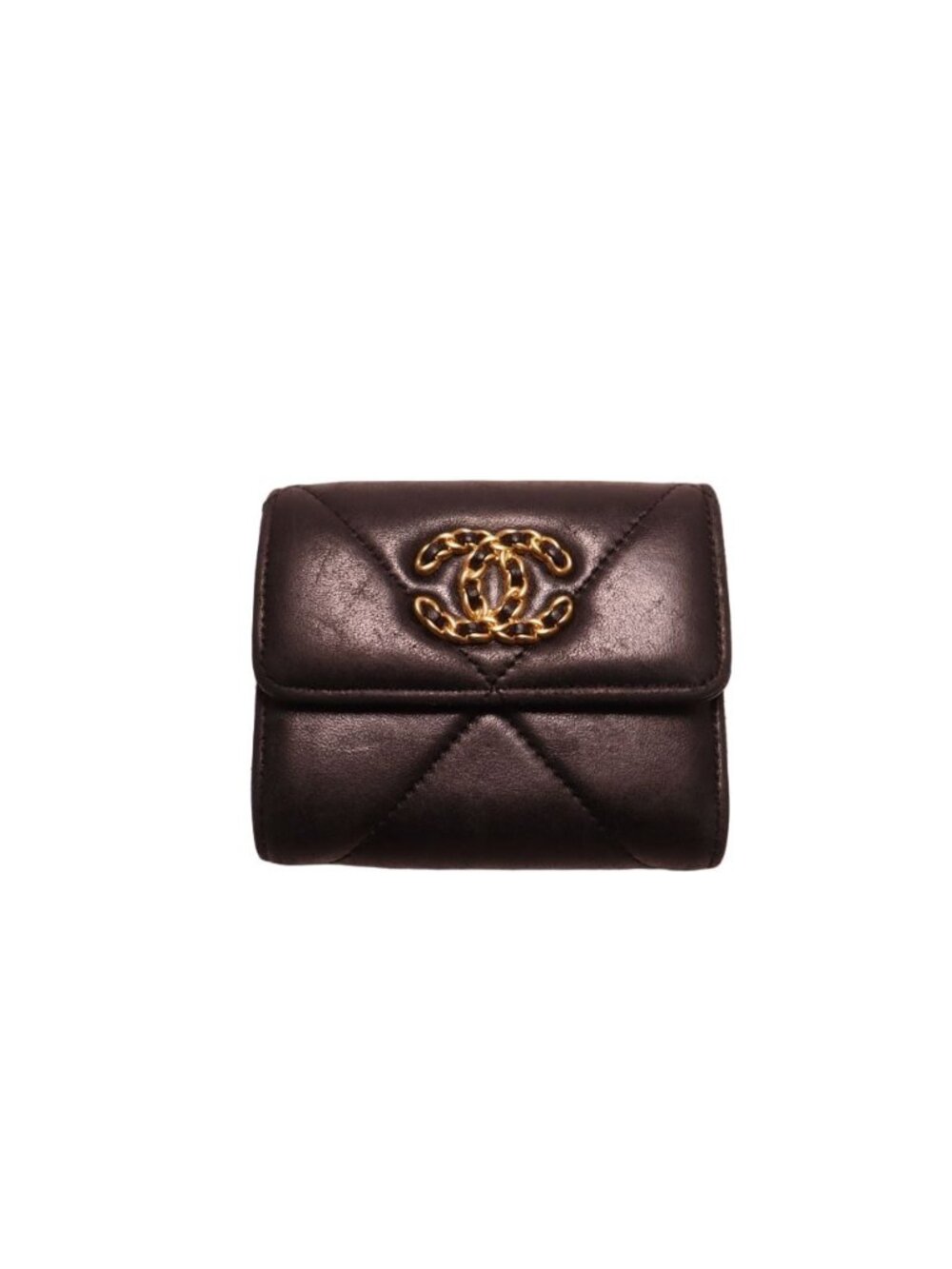 Chanel 19 Lambskin Trifold Wallet